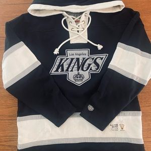 Retro LA Kings Men’s Medium lace up hoodie RARE